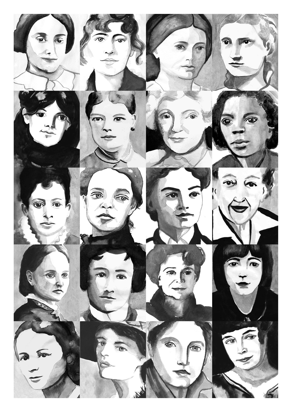 Postcards -All 5 - 100 Women