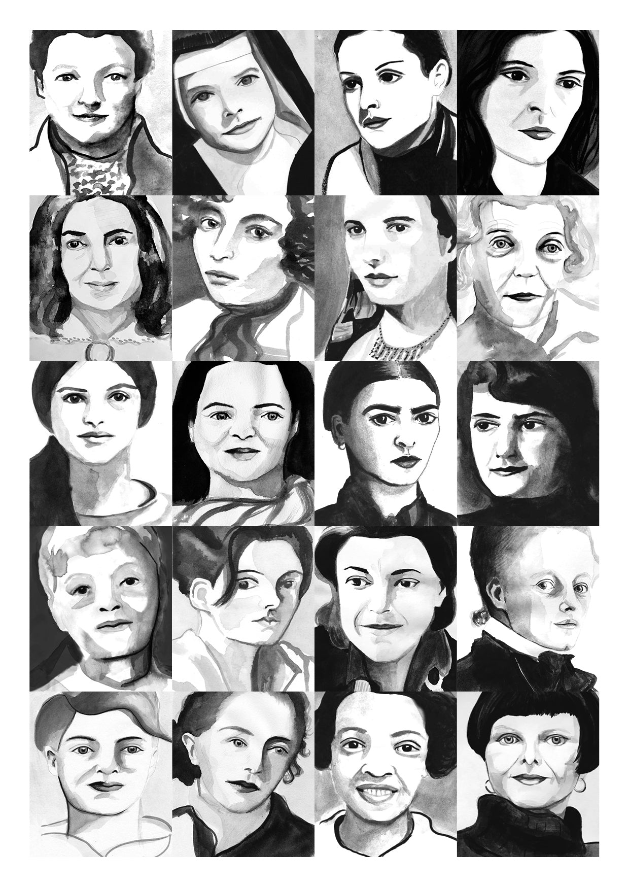Postcards -All 5 - 100 Women