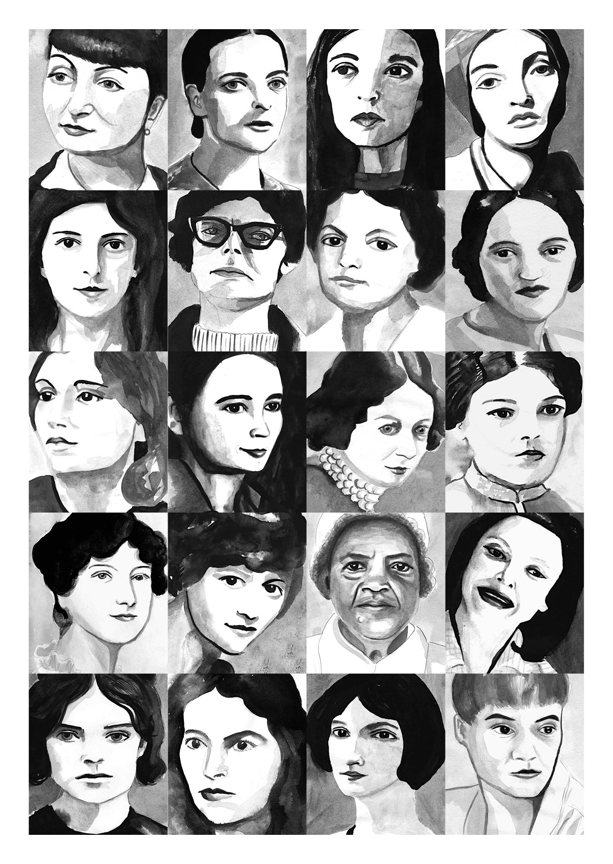 Postcards -All 5 - 100 Women