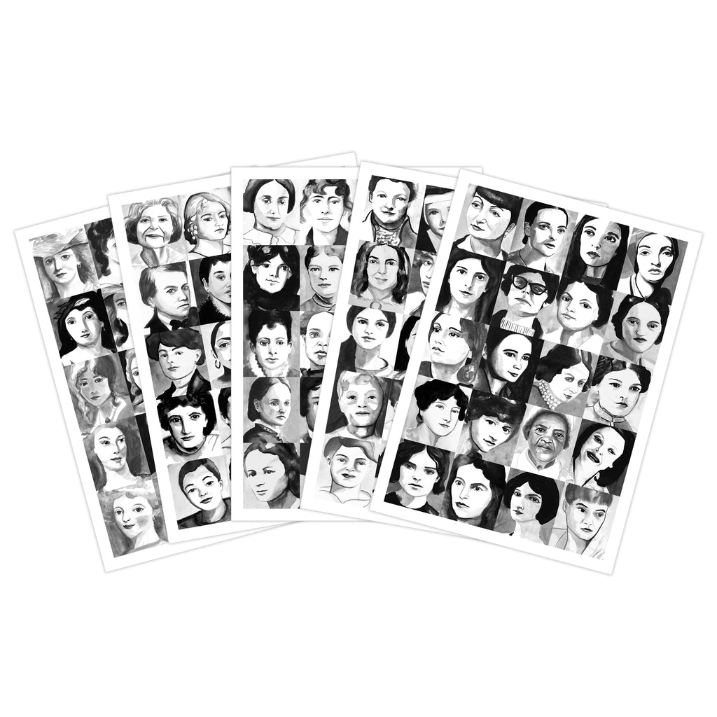 Postcards -All 5 - 100 Women